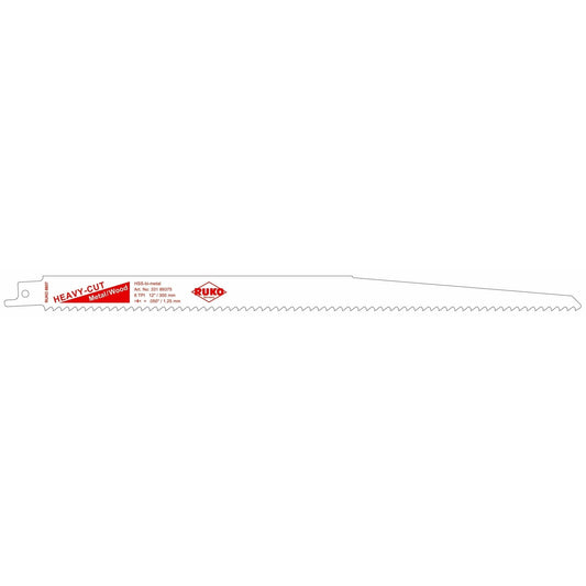 Ruko 33189375 - Pack de 5 sierras de sable acero de corte ultra rápido (Bosch S 1411 DF) Largo 300 mm; Paso 1,25 mm - Ferrotecnia