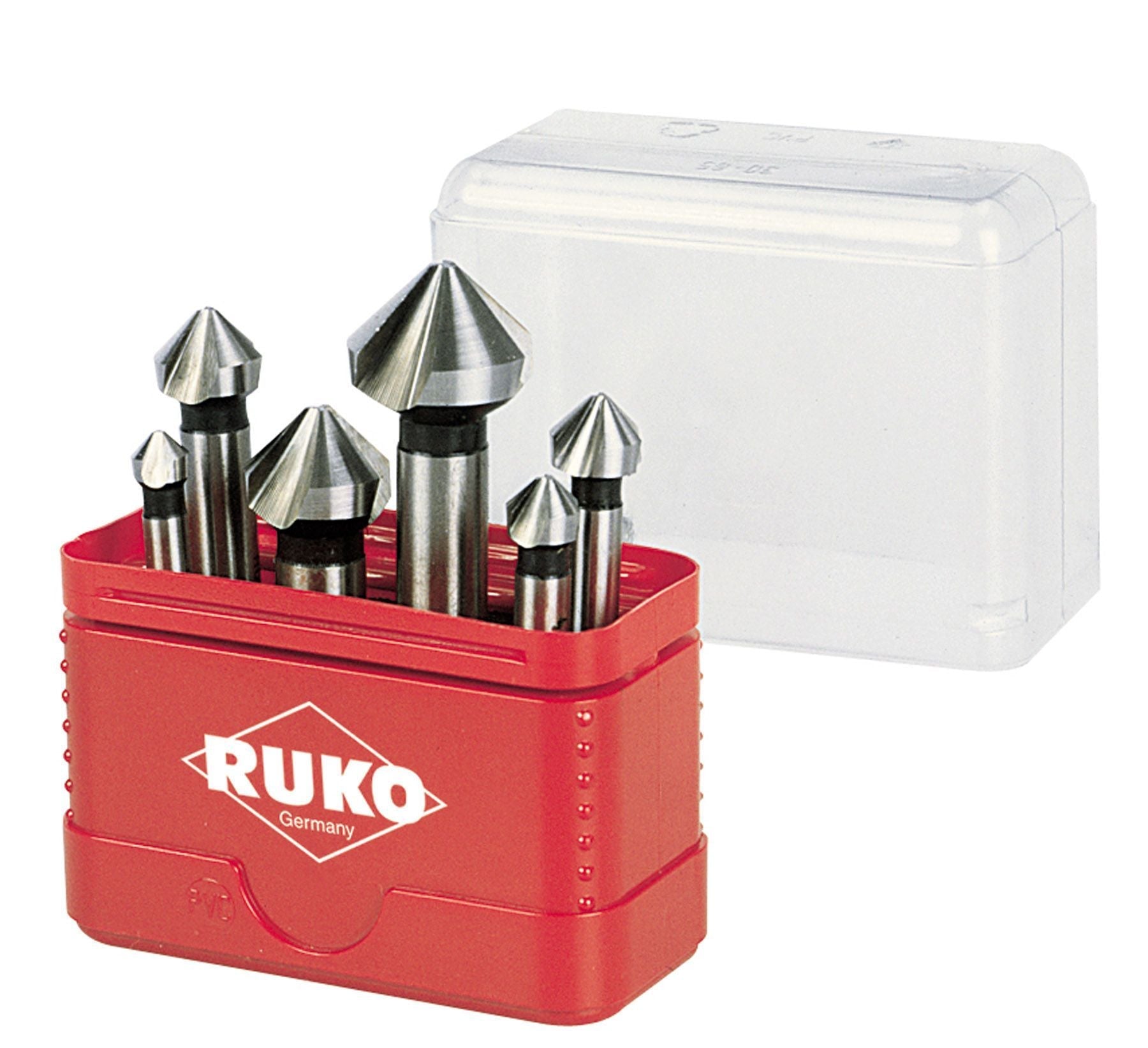 Ruko A102156 - Juego de 6 avellanadores cónicos, DIN 335 forma C - Ferrotecnia