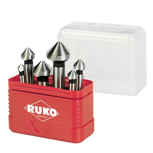 Ruko A102156 - Juego de 6 avellanadores cónicos, DIN 335 forma C