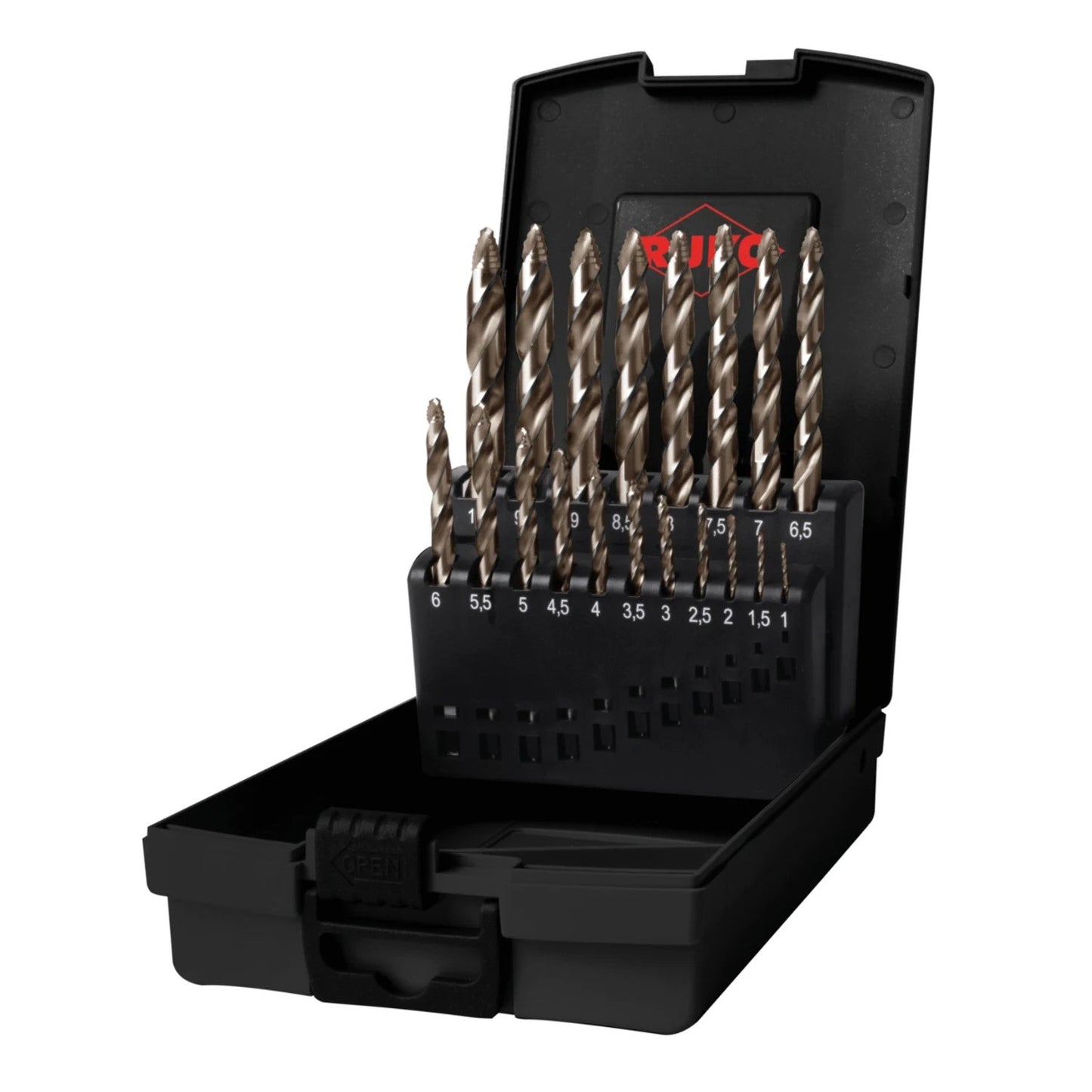 Ruko Juego de brocas helicoidales ULTIMATECUT DIN 338 Tipo FLOWSTEP® HSSE - Co 5 - Ferrotecnia