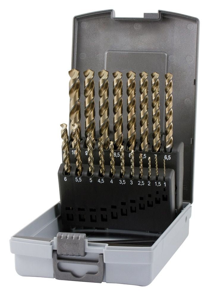 Ruko Juegos de brocas helicoidales DIN 338 tipo UNI HSSE - Co 5 - Ferrotecnia