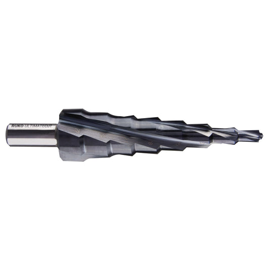 Forets étagés Ruko HSS Runa TEC à rainure en spirale avec pointe Ultimatecut Turbo