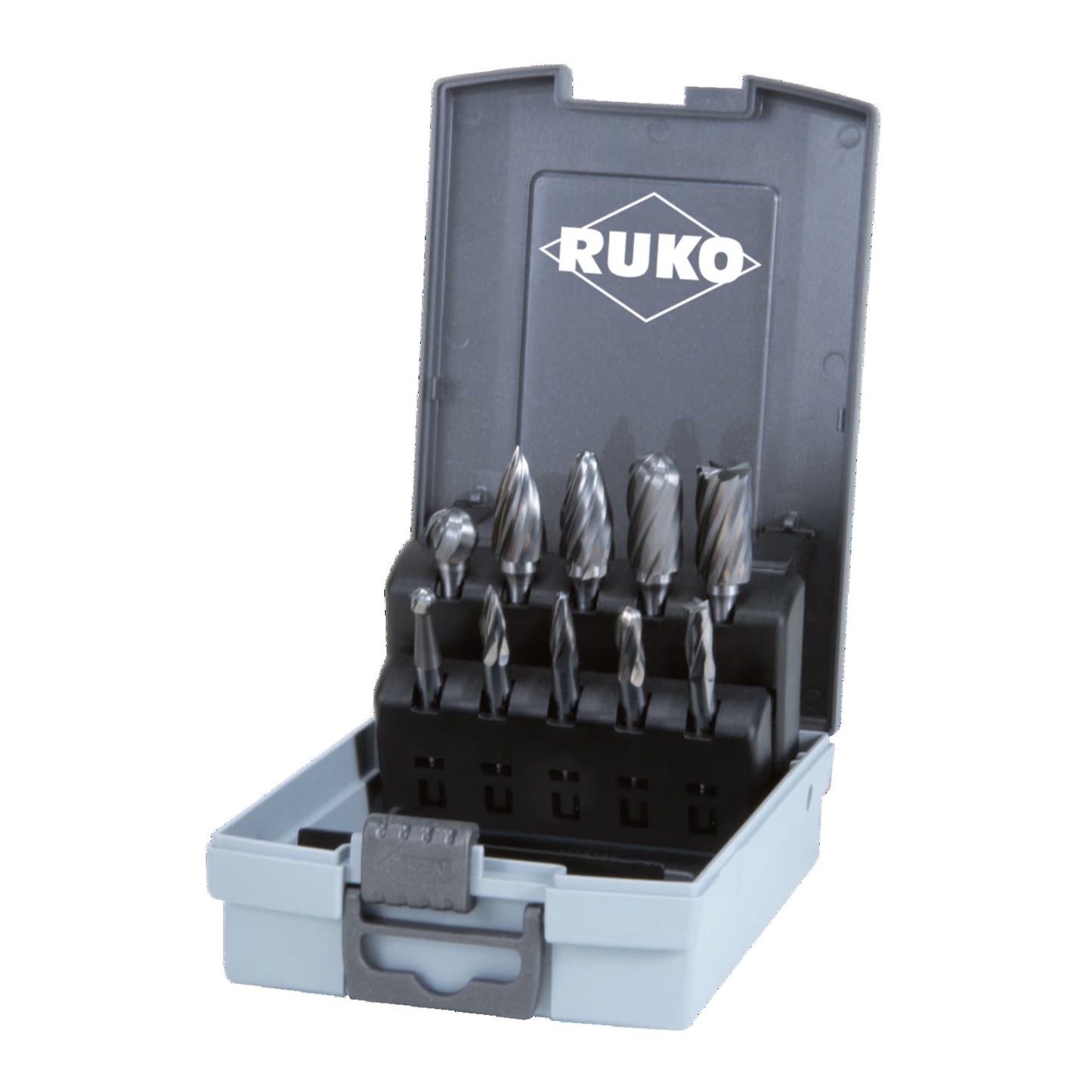 Ruko 116103ARO - Juego 10 fresas metal duro aluminio