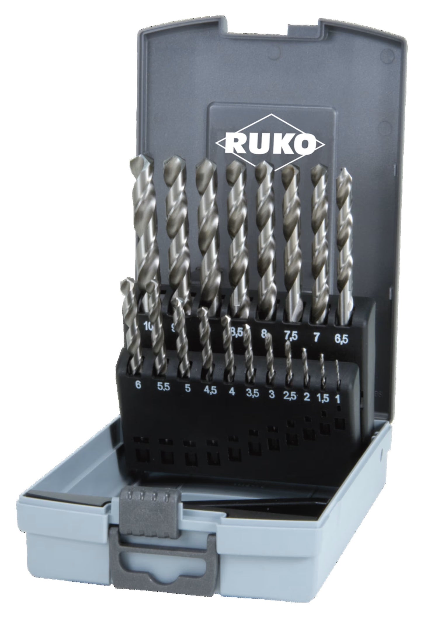 Ruko Juego de brocas helicoidales DIN 338 tipo N HSS-G