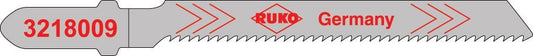 Ruko 3218009 - Pack de 5 sierras de calar HSS acero 77 mm (Equivalencia Bosch T 218 A)