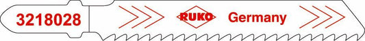 Ruko 3218028 - Pack de 5 sierras de calar HSS acero corte ultra rápido 77 mm (Equivalencia Bosch T 118 BF)