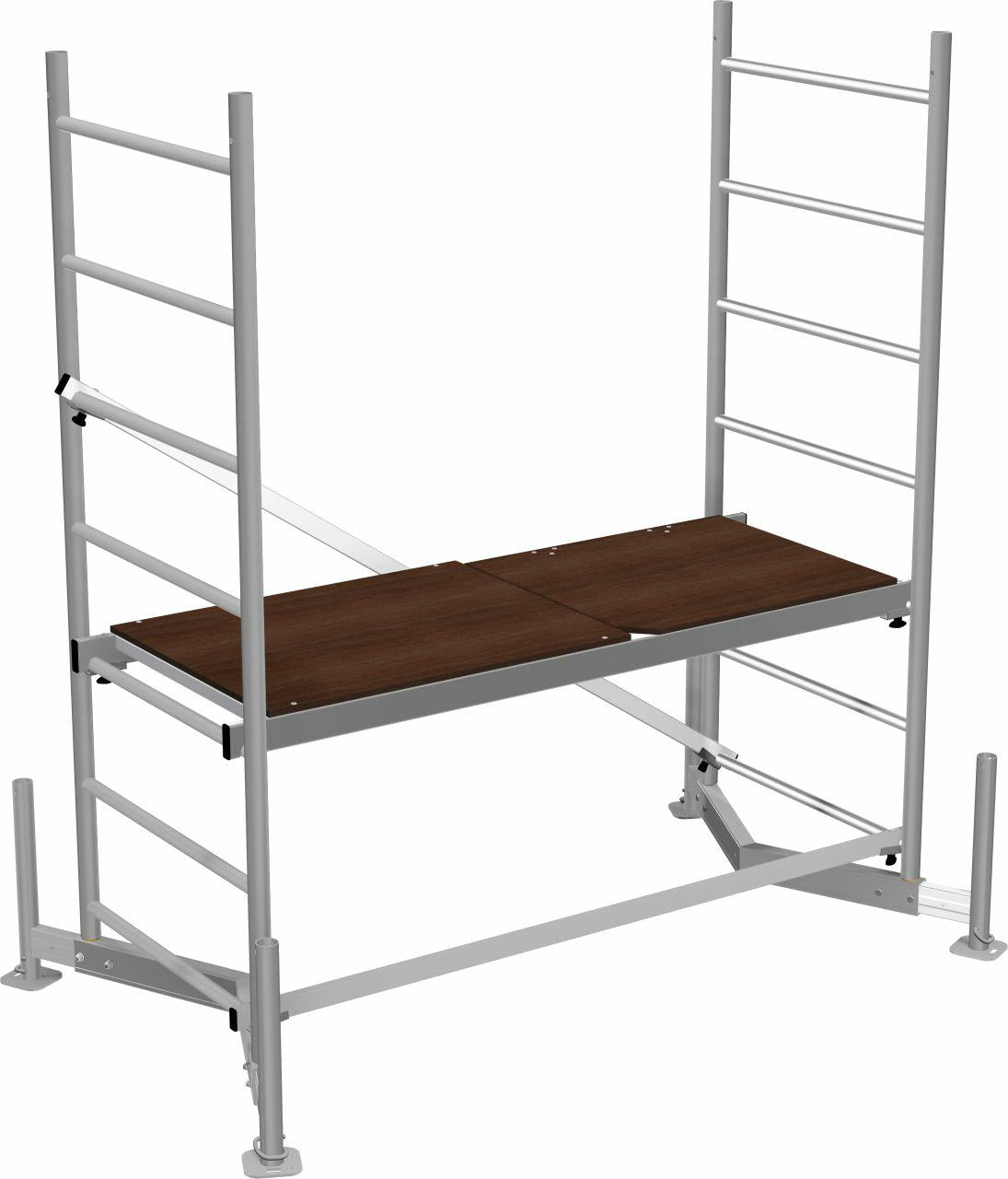Krause 710116 - Andamio de aluminio ClimTec base, altura de trabajo 3,00 m