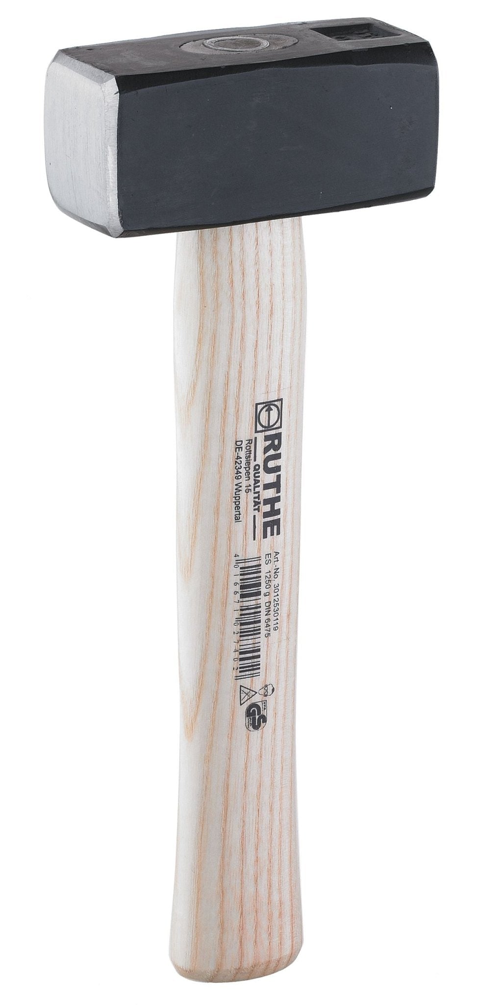 Ruthe Maceta de albañil cuadrada DIN 6475 con mango de madera de fresno - Ferrotecnia