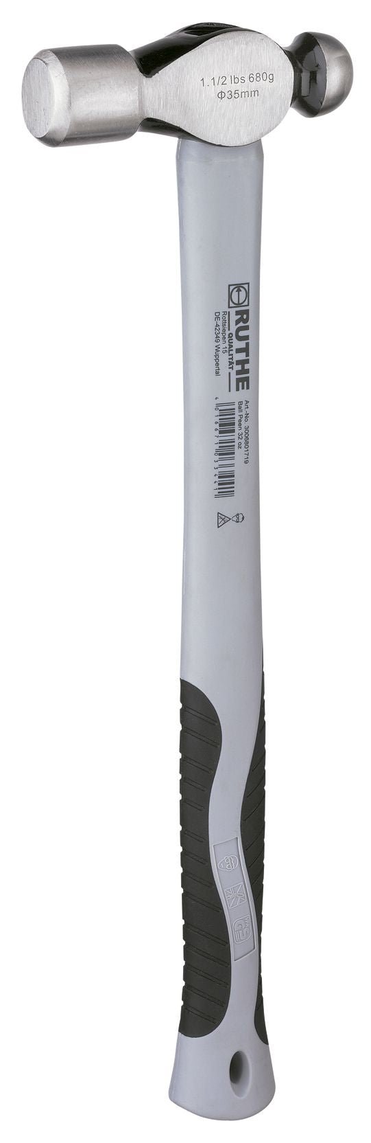 Ruthe Martillo de bola con mango de fibra de vidrio - Ferrotecnia