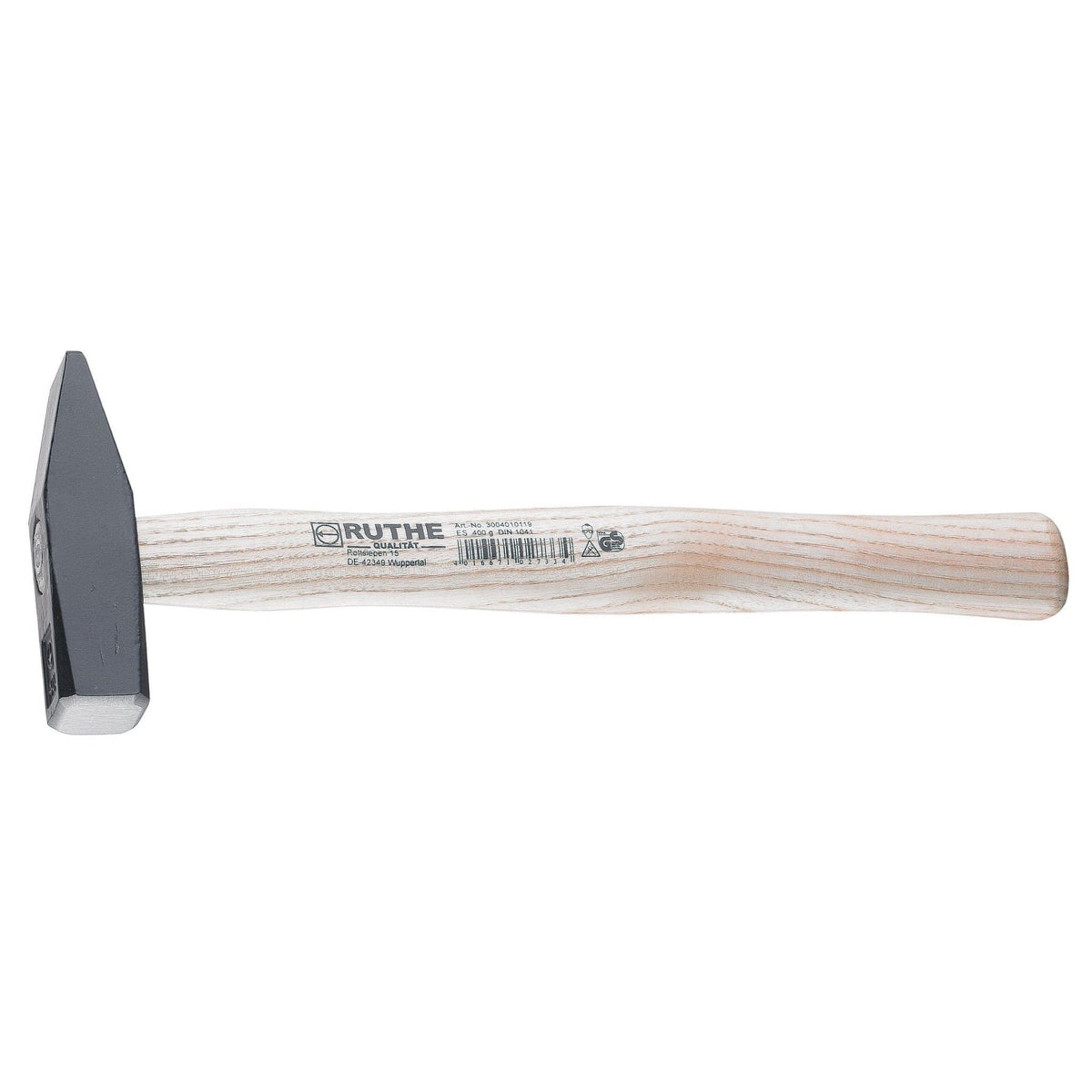 Ruthe Martillo de cerrajero DIN 1041 con mango de madera de fresno - Ferrotecnia