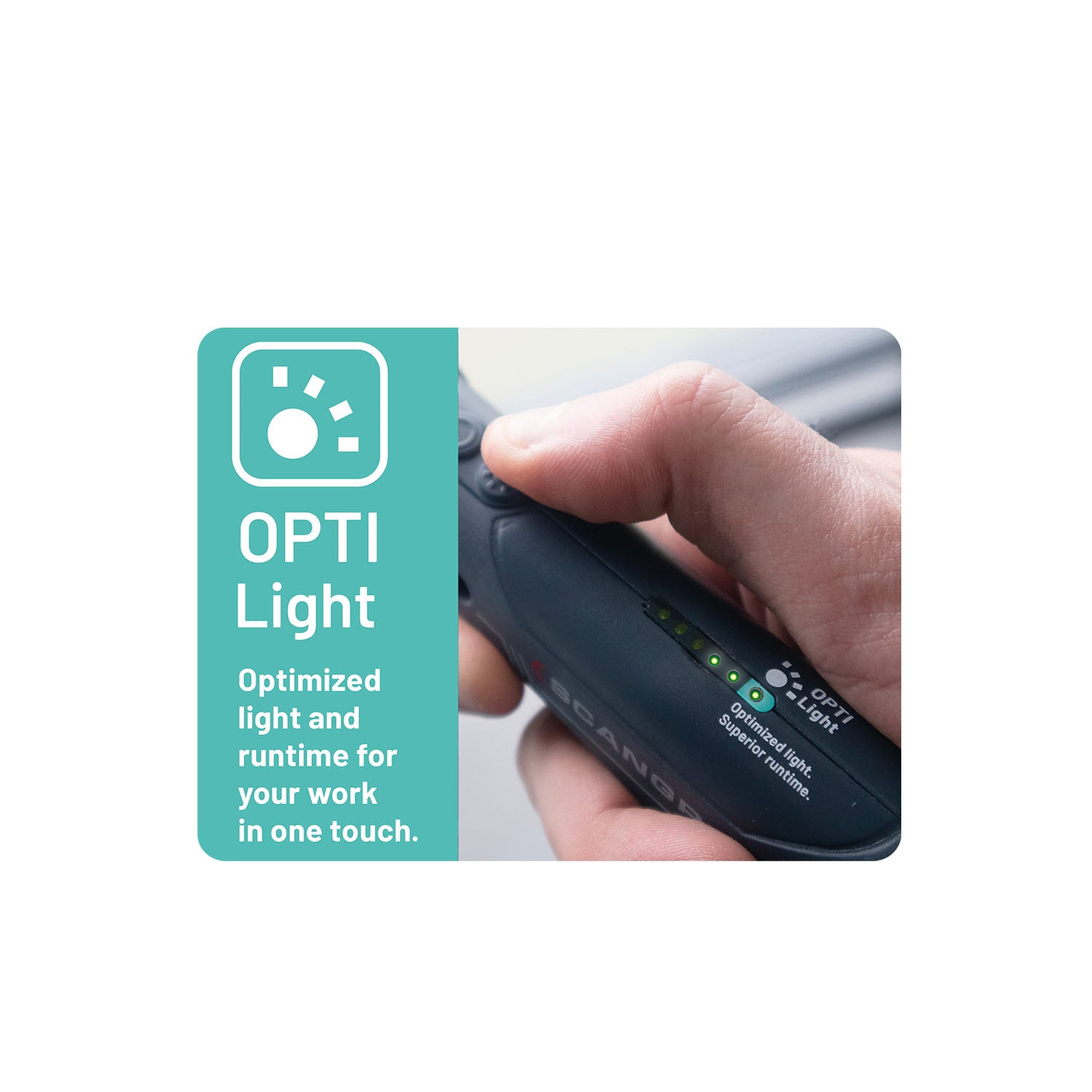 Scangrip 036210 - Lámpara LED de inspección MINI SLIM FOR LIFE - Ferrotecnia