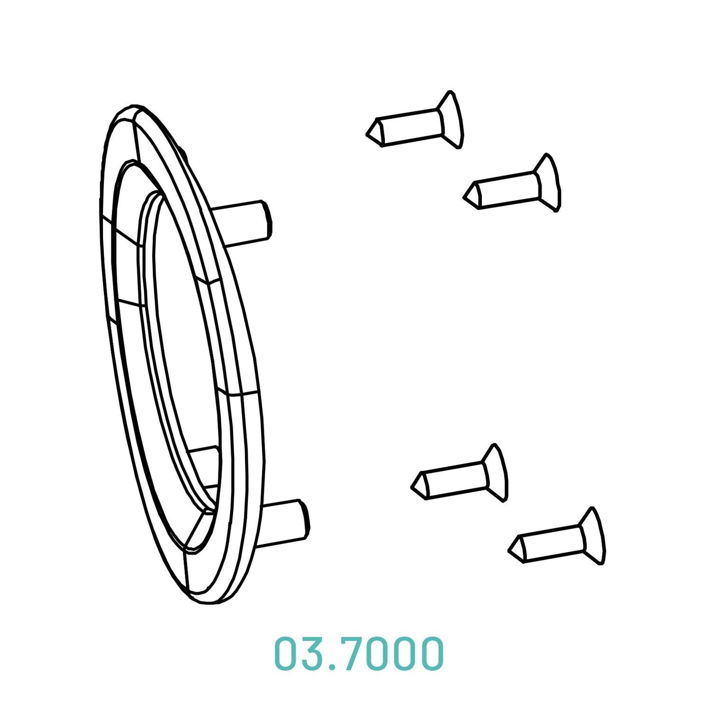 Scangrip 03.7000 - Recambio FLANGE KIT