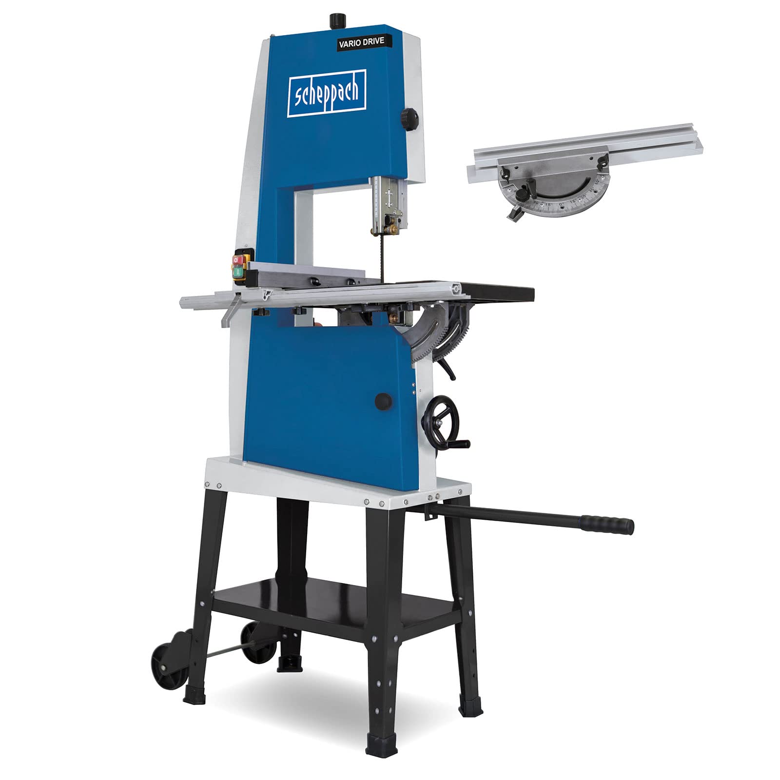 Scheppach 1901503901 - Sierra de cinta vertical Basa 3, 230-240 V 800 W, Altura de corte 205 mm