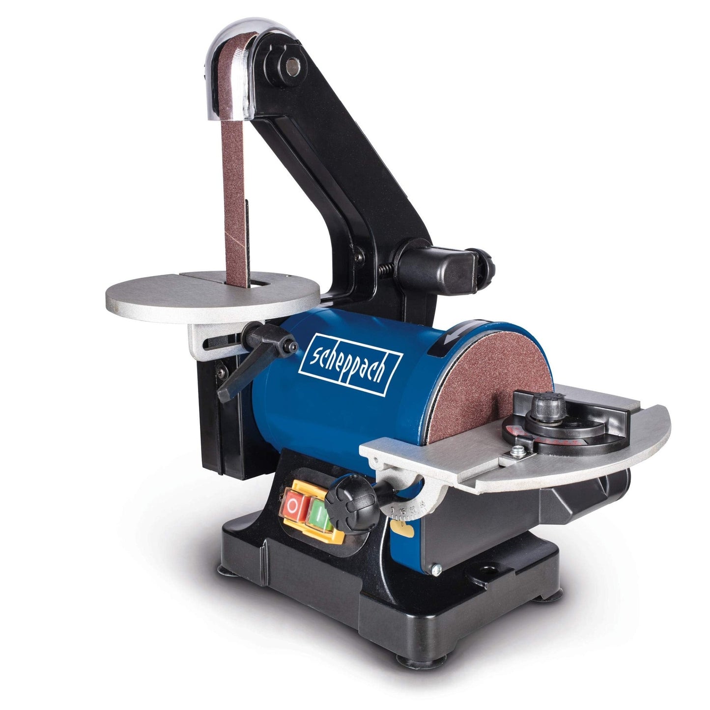 Scheppach 4903304901 - Lijadora de disco y banda BTS700, 230 V 250 W, Disco de 125 mm