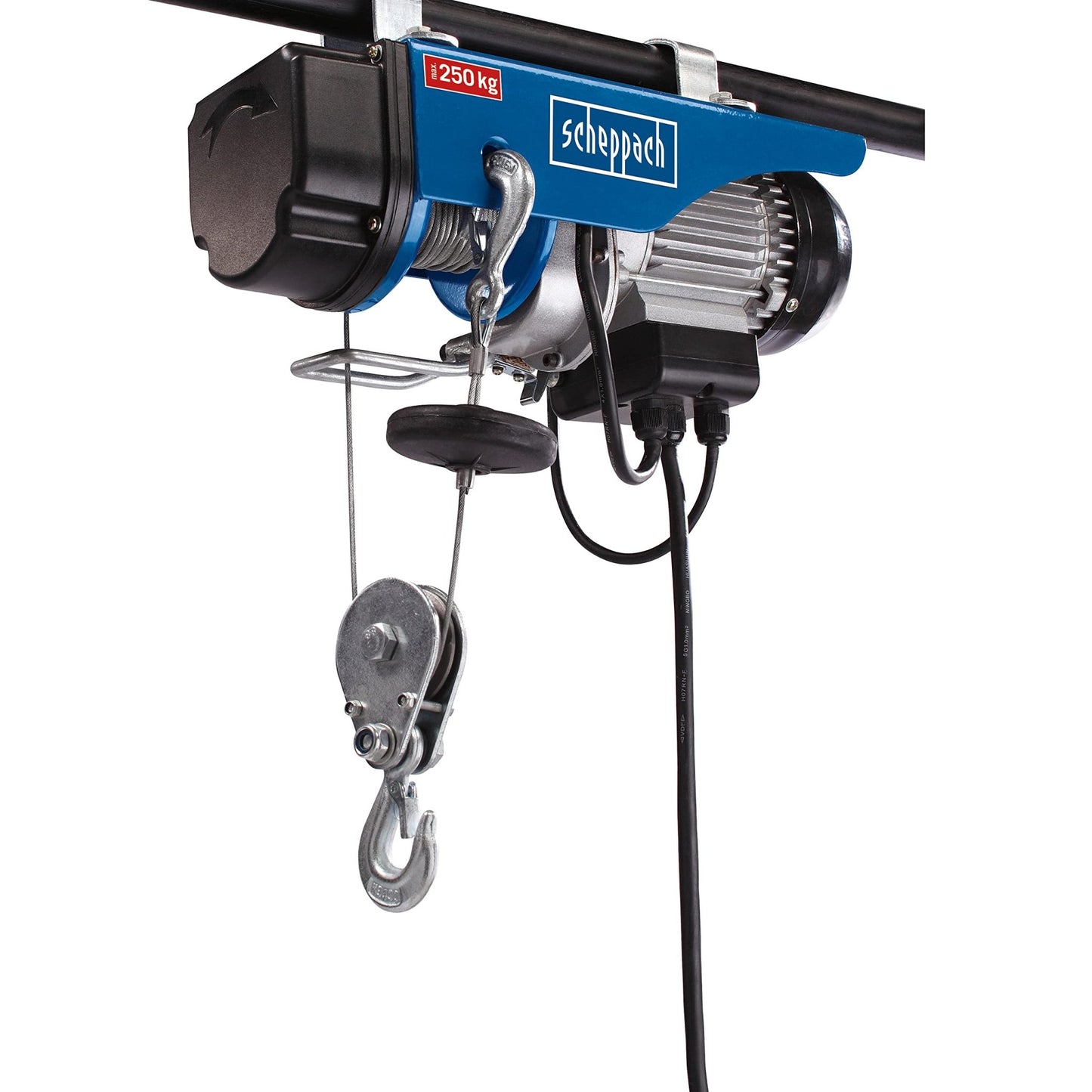 Scheppach 4906904000 - Polipasto eléctrico HRS250, 530 W, Hasta 250 kg