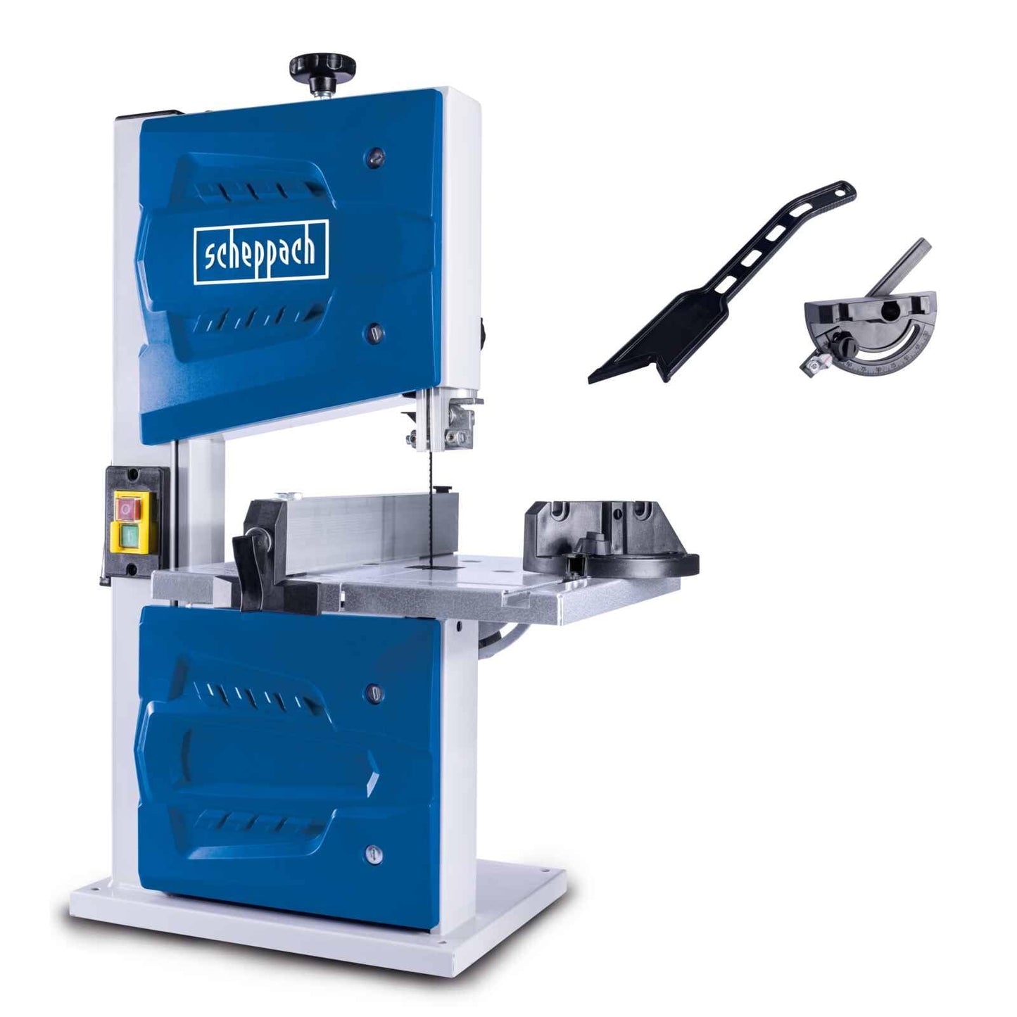 Scheppach 5901513901 - Sierra de cinta HBS25, 350 W, Altura de corte 80 mm