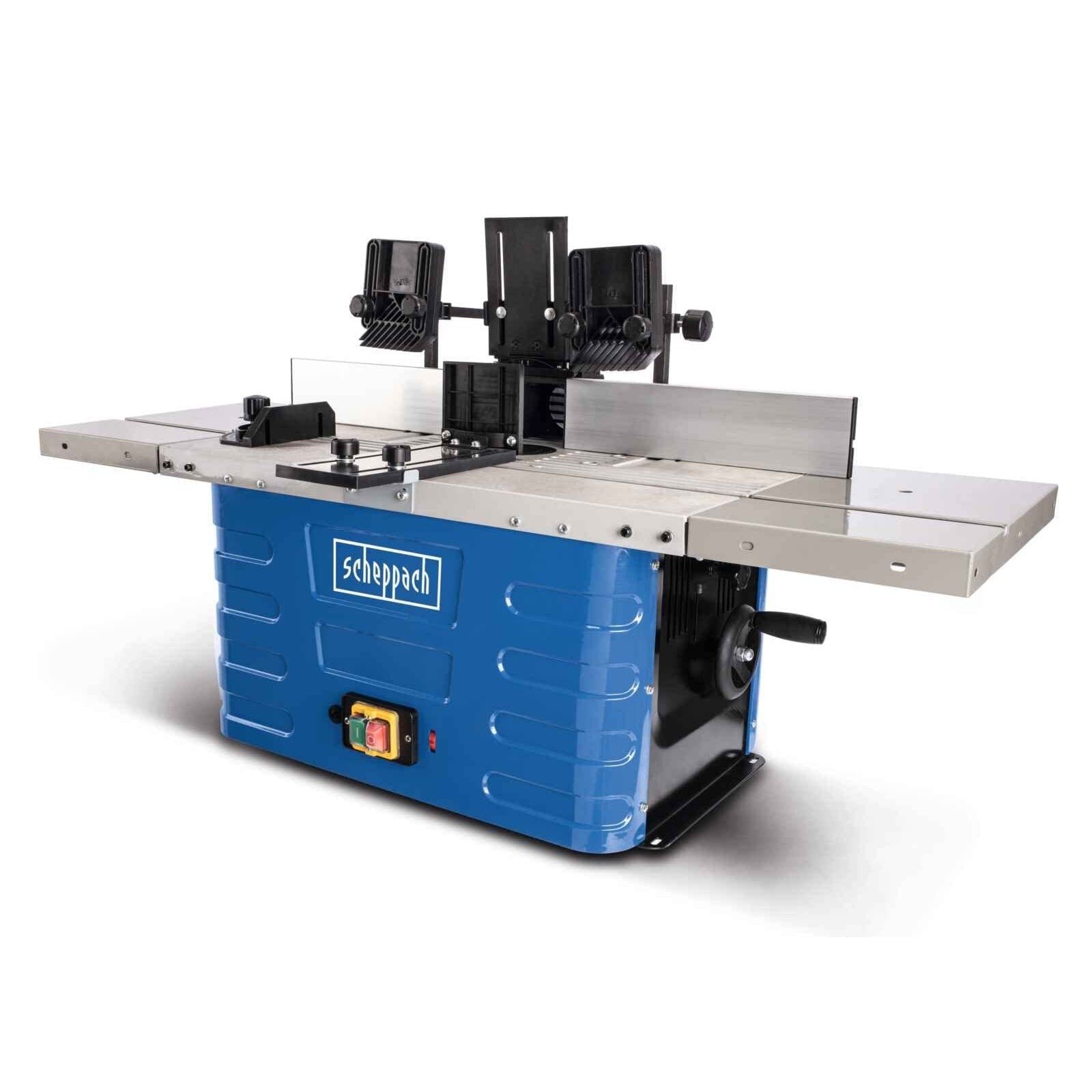 Scheppach 5902106901 - Fresadora de mesa HF60, 230 V 1500 W, Pinzas de 6/8/12 mm, Altura máx. 40 mm - Ferrotecnia
