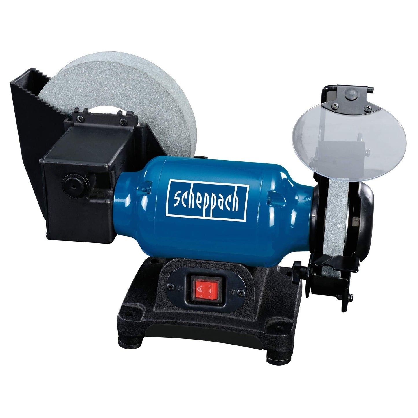 Scheppach 5903105903 - Esmeriladora en seco y húmedo BG200W, 250 W, Muela de 200 mm - Ferrotecnia