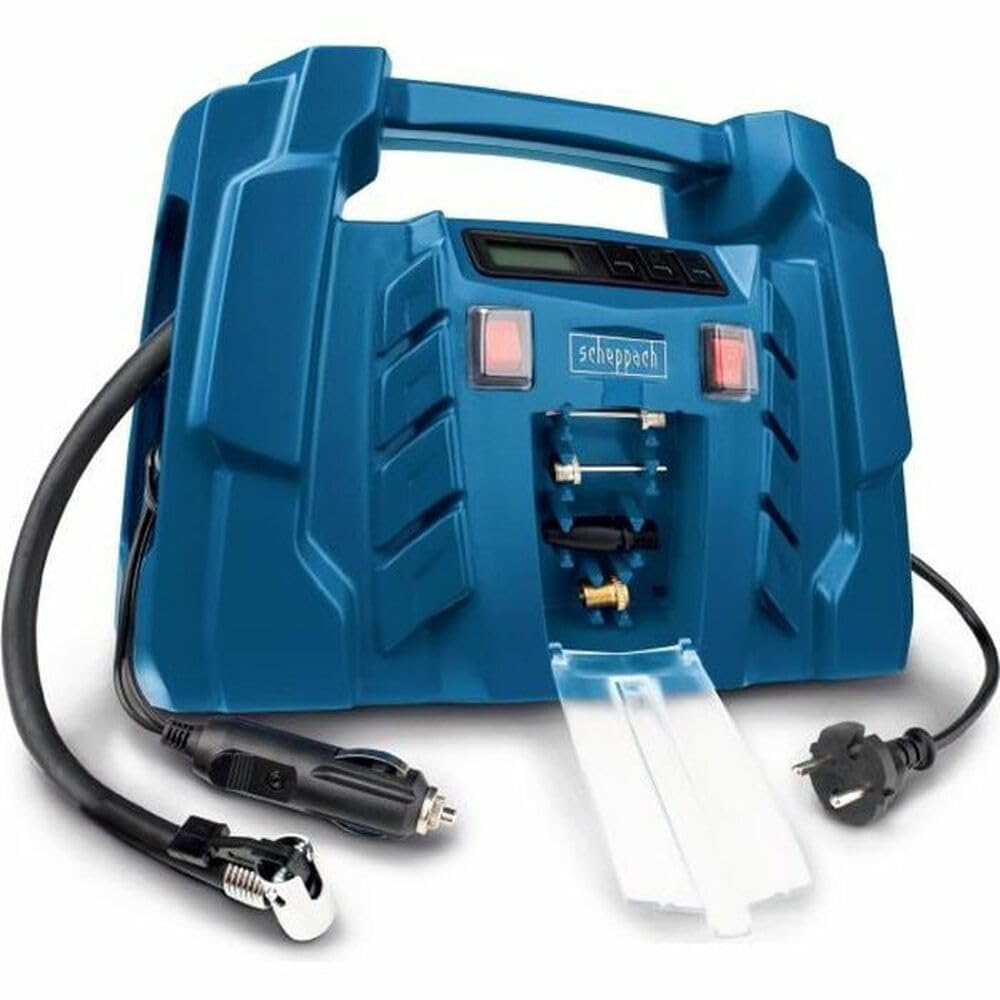 Scheppach 5906142901 - Compresor portátil sin aceite Air Force 5, 230 V / 12 V, 8 bar