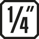 GEDORE D 20 - 1/4" Unit Drive Sockets for Hex Profile Screws