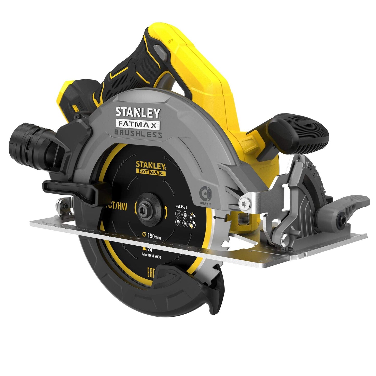 Sierra Circular BRUSHLESS V20 Li-Ion 18V Ø190mm, freno eléctrónico,