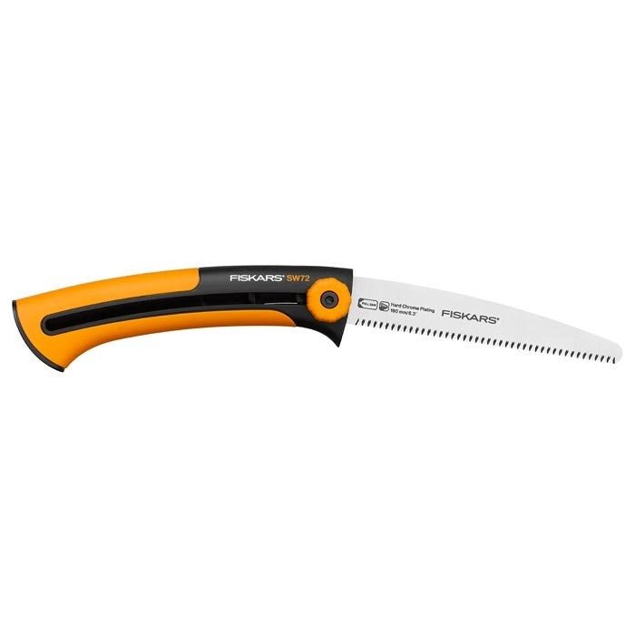 Sierra de mano Fiskars Xtract Diente fino SW72 Herramienta de sierra de mano Negra Naranja 35 cm - Ferrotecnia