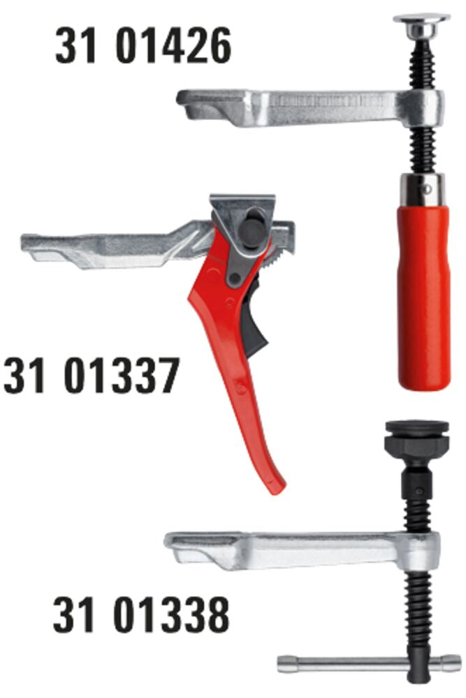 Bessey 3101426 - Mordaza móvil de alcance 120 mm. con mango de madera para tornillos de apriete Bessey SLV - Ferrotecnia