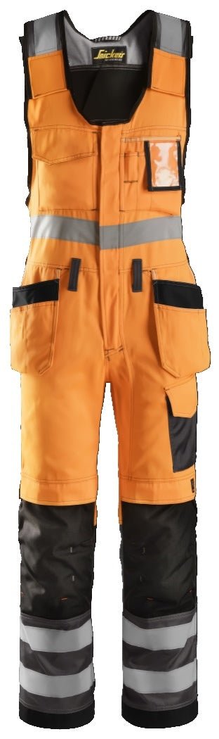 Snickers Workwear - 0213 Peto bolsillos flotantes Alta Visibilidad Clase 2 Naranja / Gris antracita - Ferrotecnia