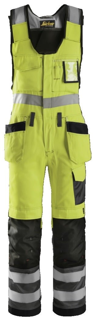 Snickers Workwear 02136674050 - 0213 Peto bolsillos flotantes Alta Visibilidad Clase 2 amarillo - gris antracita talla 50 - Ferrotecnia