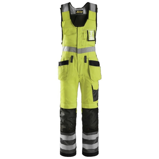 Snickers Workwear 02136674050 - 0213 Peto bolsillos flotantes Alta Visibilidad Clase 2 amarillo-gris antracita talla 50