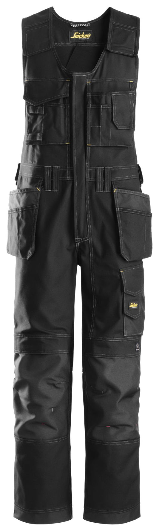 Snickers Workwear - 0214 Peto con bolsillos flotantes Canvas+ Negro - Ferrotecnia
