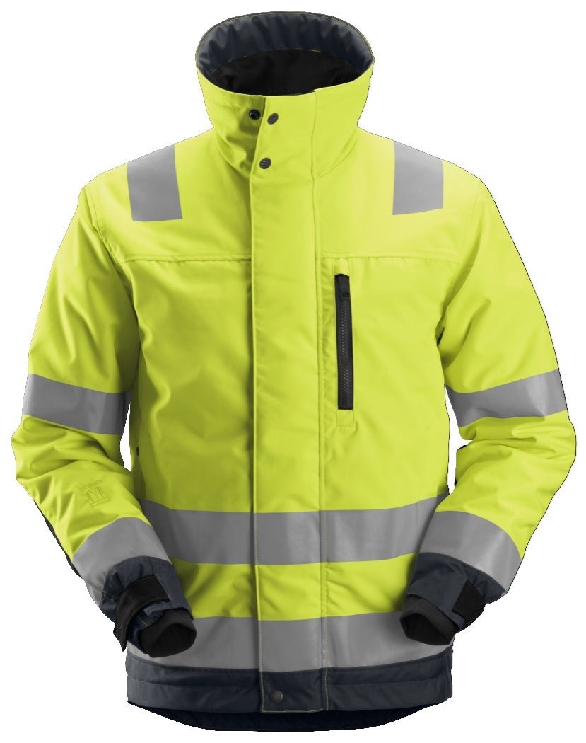 Snickers Workwear - 1130 Chaqueta de alta visibilidad clase 3 con aislamiento 37.5® AllroundWork amarillo/ gris acero - Ferrotecnia