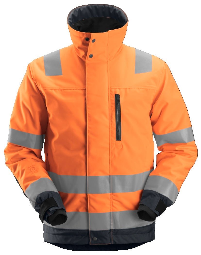 Snickers Workwear - 1130 Chaqueta de alta visibilidad clase 3 con aislamiento 37.5® AllroundWork naranja/ gris acero - Ferrotecnia