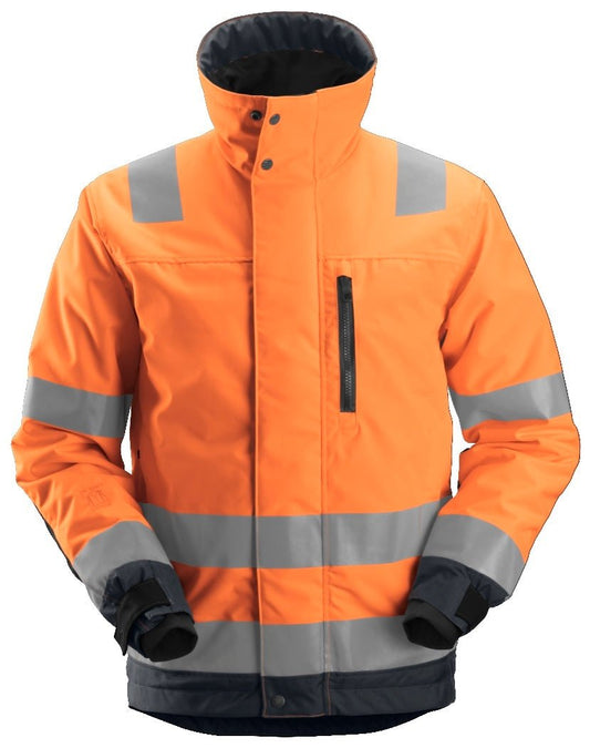 Snickers Workwear - 1130 Chaqueta de alta visibilidad clase 3 con aislamiento 37.5® AllroundWork naranja/ gris acero - Ferrotecnia