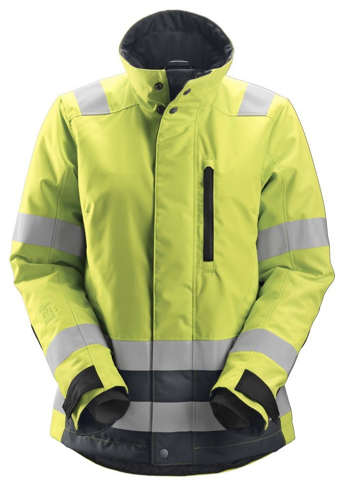 Snickers Workwear - 1137 Chaqueta de alta visibilidad clase 2/3 para mujer con aislamiento 37.5® AllroundWork amarillo/ gris acero - Ferrotecnia