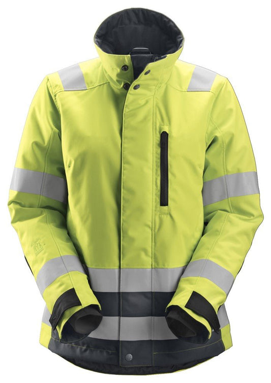 Snickers Workwear - 1137 Chaqueta de alta visibilidad clase 2/3 para mujer con aislamiento 37.5® AllroundWork amarillo/ gris acero - Ferrotecnia