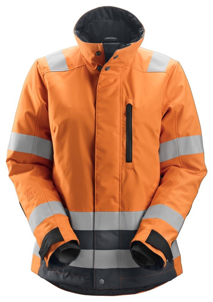 Snickers Workwear - 1137 Chaqueta de alta visibilidad clase 2/3 para mujer con aislamiento 37.5® AllroundWork naranja/ gris acero - Ferrotecnia