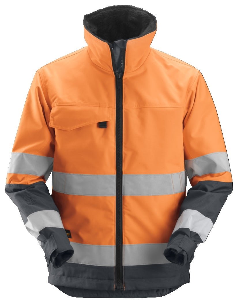 Snickers Workwear - 1138 Chaqueta de alta visibilidad clase 3 de invierno Core naranja/ gris acero - Ferrotecnia