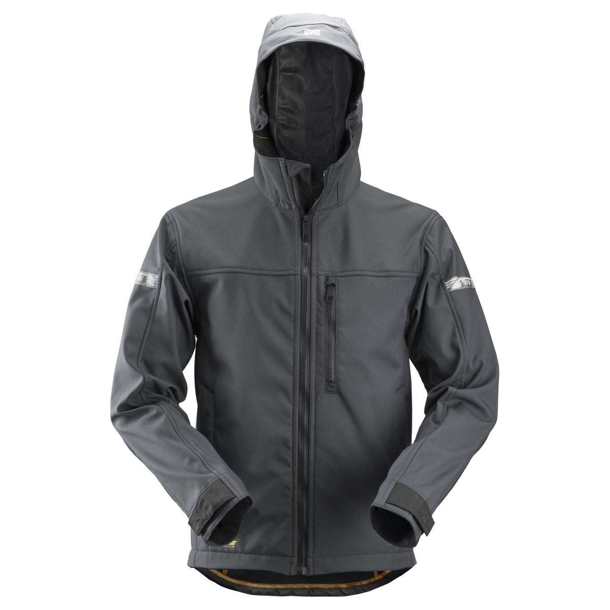 Snickers Workwear - 1229 Chaqueta Softshell con capucha AllroundWork gris acero/ negro - Ferrotecnia