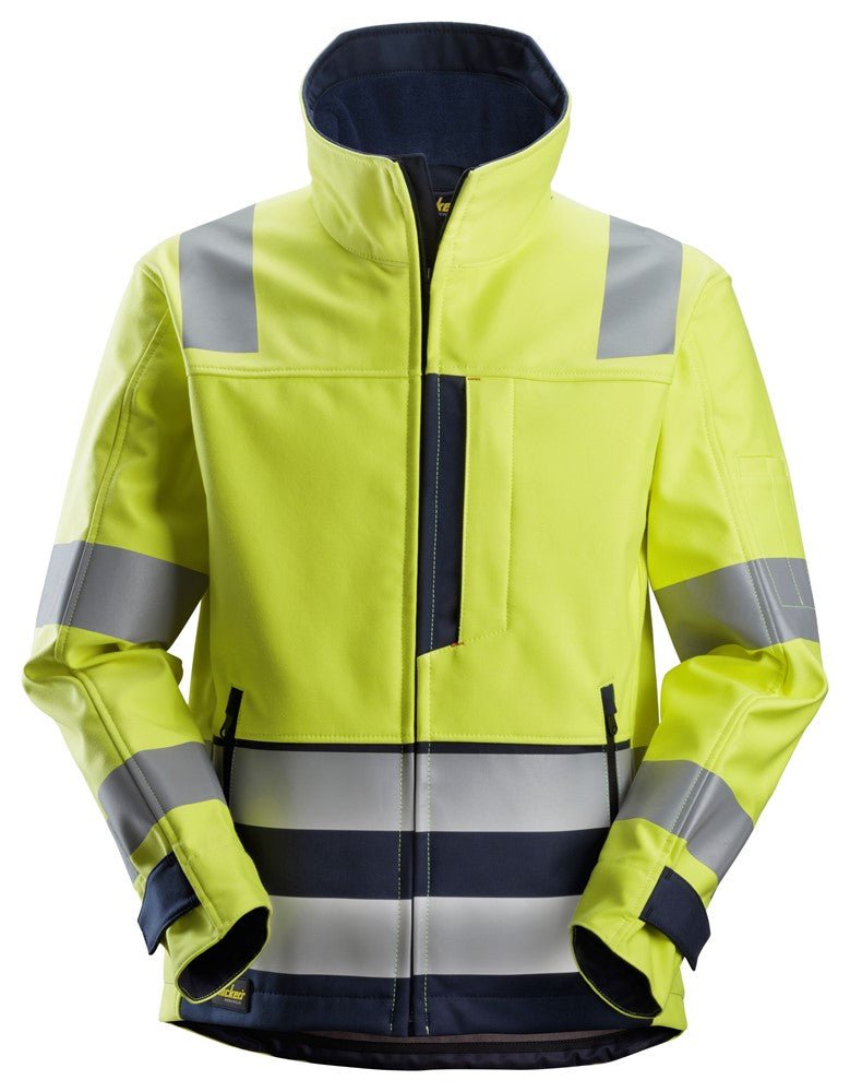 Snickers Workwear - 1260 Chaqueta Softshell ProtecWork clase 3 amarillo/ azul marino - Ferrotecnia