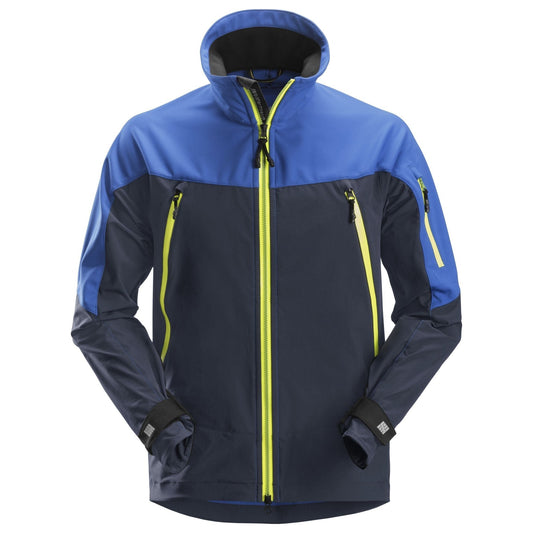 Snickers Workwear 19405695005 - Veste SoftShell extensible, Flexiwork True Blue - Marine Taille M
