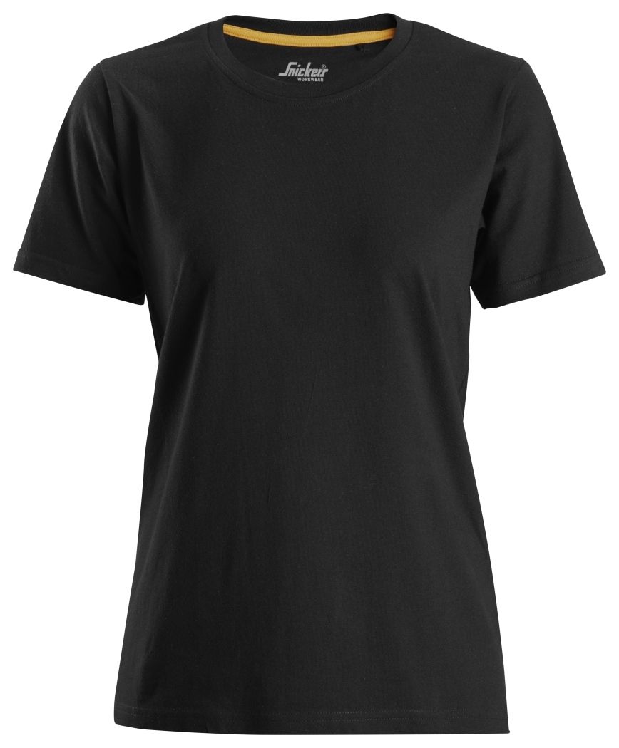 Snickers Workwear - 2517 Camiseta de manga corta para mujer de algodón orgánico AllroundWork negro - Ferrotecnia