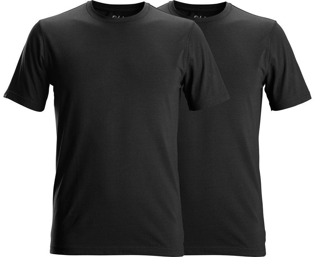 Snickers Workwear - 2529 Camisetas de manga corta (pack de 2 unidades) negro - Ferrotecnia