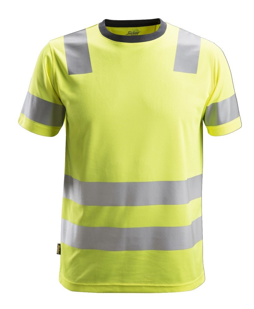 Snickers Workwear - 2530 Camiseta de manga corta de alta visibilidad clase 2 amarillo - Ferrotecnia