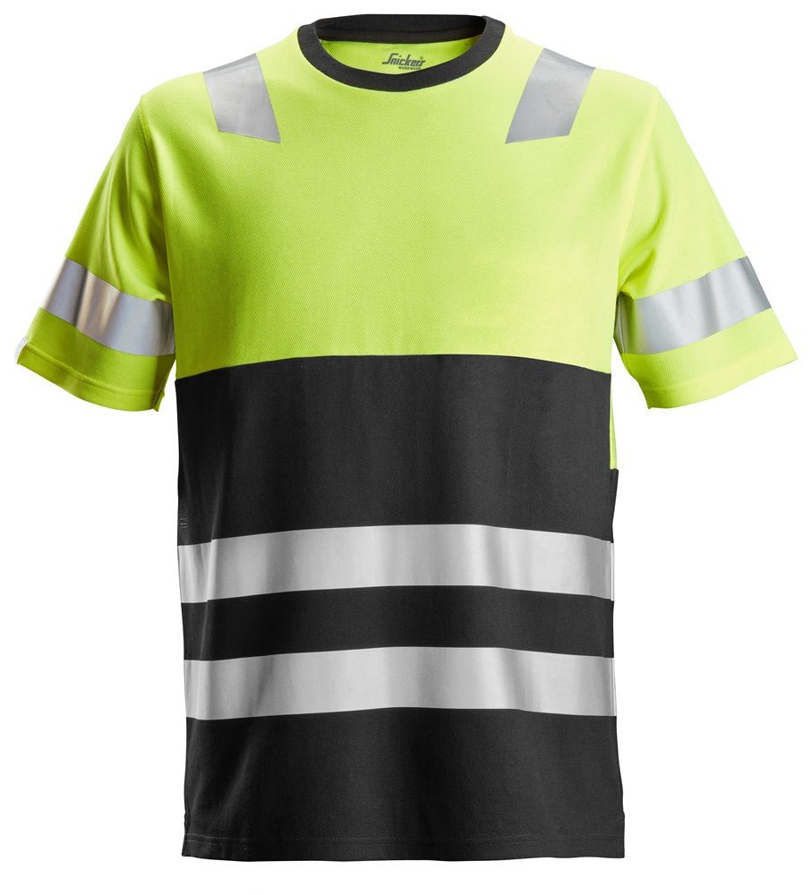 Snickers Workwear - 2534 Camiseta de manga corta de alta visibilidad clase 1 amarillo - negro - Ferrotecnia