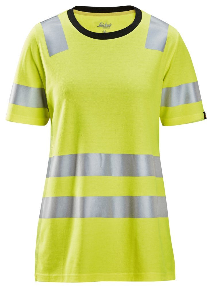 Snickers Workwear 25376600005 - 2537 Camiseta de manga corta para mujer de alta visibilidad clase 2 amarillo talla M - Ferrotecnia