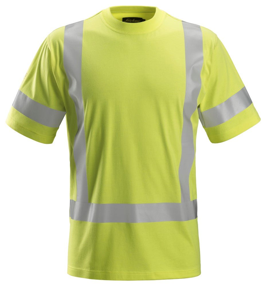 Snickers Workwear - 2562 Camiseta de manga corta de alta visibilidad clase 3 ProtecWork amarillo - Ferrotecnia