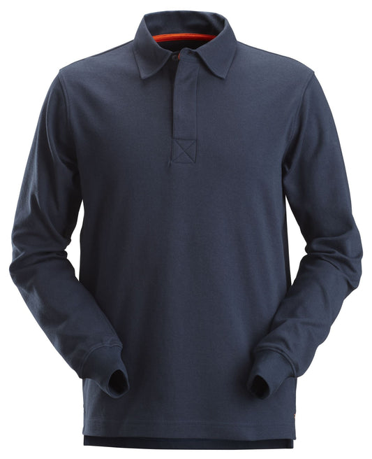 Snickers Workwear - 2612 Polo manga larga de rugby AllroundWork Azul marino - Ferrotecnia