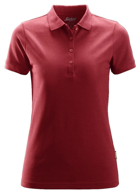 Snickers Workwear - 2702 Polo de manga corta para mujer rojo - Ferrotecnia