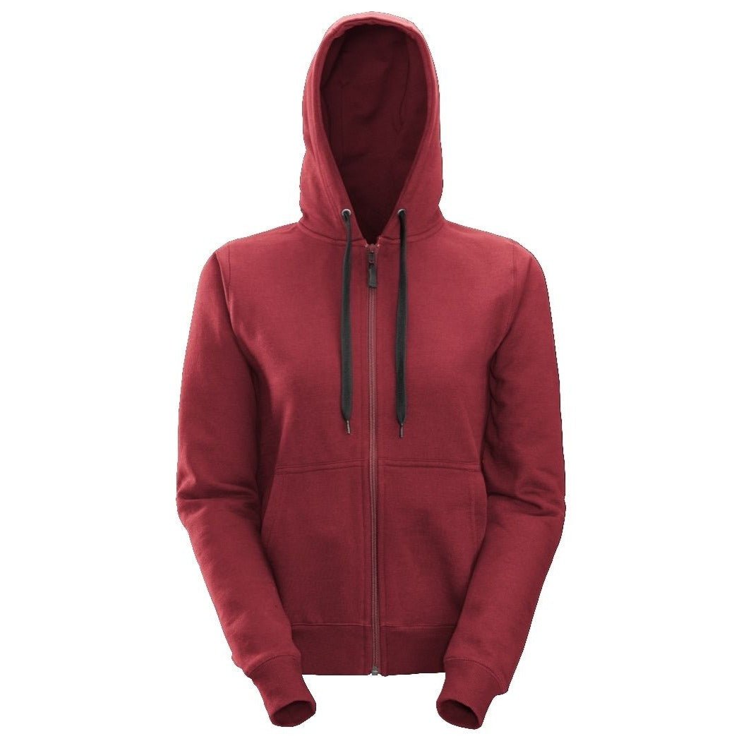 Snickers Workwear - 2806 Sudadera mujer con capucha y cremallera completa roja - Ferrotecnia